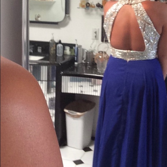 Royal Blue Prom Dress - Picture 4 of 5